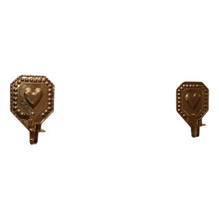 Mid-Century Modern Swedish Brass Sconces, Set of 2 For Sale