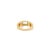 Metal Vintage Inspired Aquamarine Diamond Gold Signet Ring Size 5.5 For Sale - Image 7 of 11