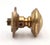Reclaimed Cast Brass Beaded Dummy Door Knob For Sale - Image 4 of 7