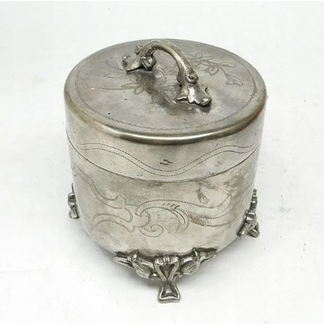 Art Deco Hungarian Sugar Bowl from Sandrik, 1890s, in Very Good conditions. Designed 1890 to 1919 This piece has an...