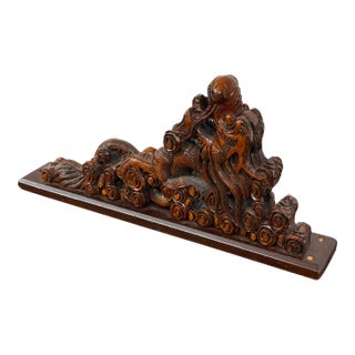 Hand Carved Dragon Sculpture For Sale
