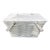 Vintage Painted Splint Wood Picnic Basket For Sale