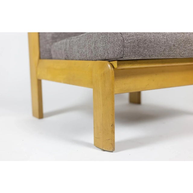 Beech & Fabric Armchairs, 1960s For Sale - Image 11 of 14