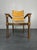 Brutalist Turned Oak and Rush Armchair in the style of Charles Dudouyt, France, 1950s For Sale - Image 15 of 18