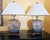 Vintage Hand-Painted Floral Porcelain Table Lamps – a Pair For Sale - Image 4 of 18