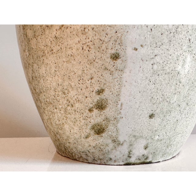 1970s Green Gradient Studio Ceramic Vase, Germany, 1976 For Sale - Image 5 of 15
