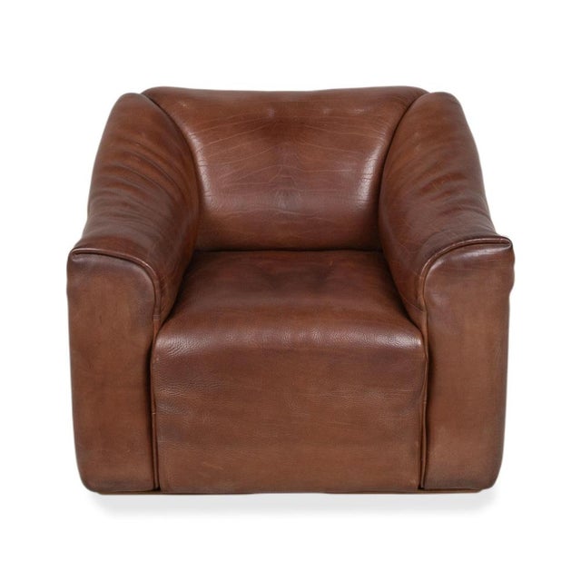 Vintage DS 47 Leather Armchair in Brown with Manual Function from de Sede For Sale - Image 16 of 17