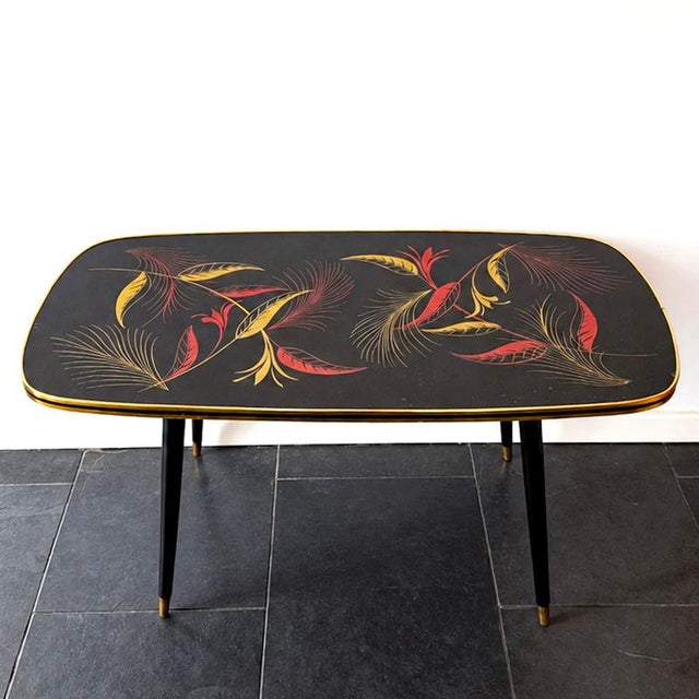 Vintage Rectangular Formica Coffee Table with Botanical Motif, 1950s For Sale - Image 18 of 18