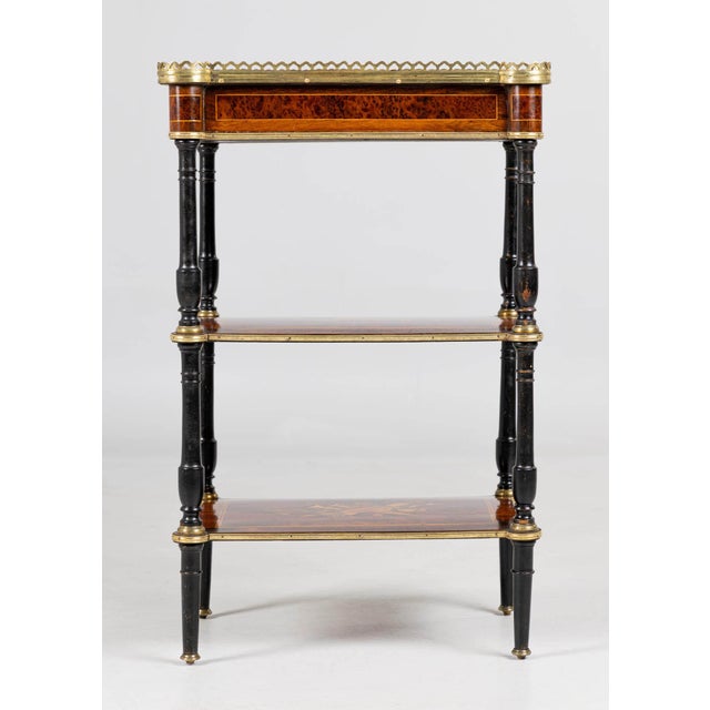 19th Century Marquetry Side Table, 1870s For Sale - Image 9 of 15