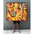 Yellow Vintage Original Abstract Oil on Canvas For Sale - Image 8 of 12