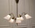 Mid-Century Modern Vintage Swedish Brass Chandelier by Harald Notini for Bohlmarks, 1950s For Sale - Image 3 of 8