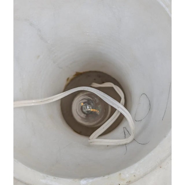 Mid 20th Century Mid-Century Modern Alabaster Lamps - a Pair For Sale - Image 11 of 18