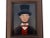 This captivating folk art portrait by british artist matt rix depicts a distinguished victorian gentleman, rendered in...