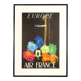 Europe Poster from Air France For Sale