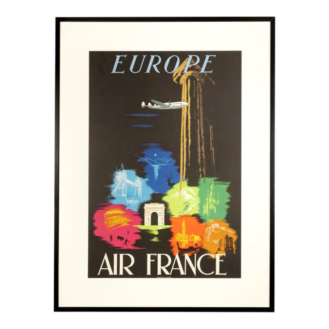 Europe Poster from Air France For Sale