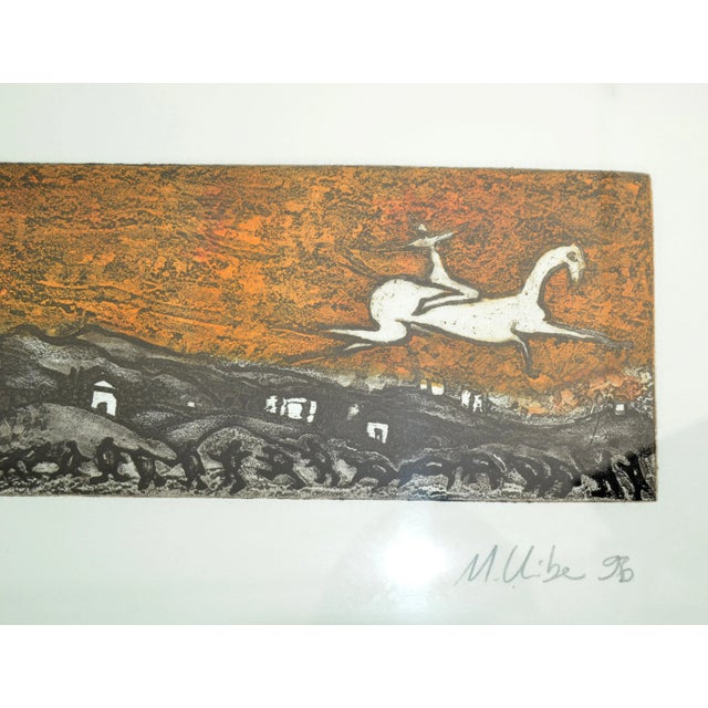 Chrome Framed French Artist Signed Lithography Etching 1998 Eiffel Tower Paris For Sale - Image 9 of 13