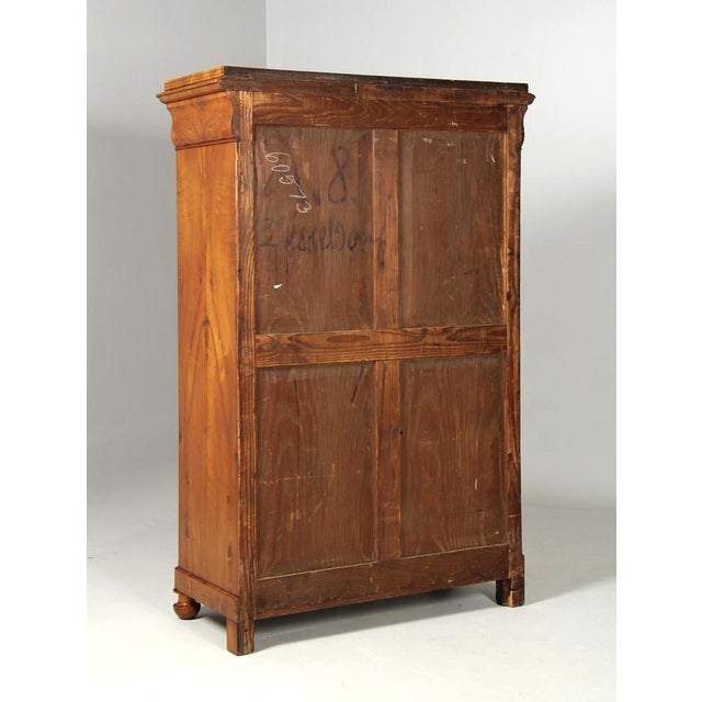 Antique Biedermeier Walnut Secretary, 1835 For Sale - Image 17 of 18