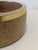 1970s Italian Cork Bowl With 24k Gold-Plated Rim For Sale - Image 4 of 6