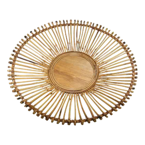 Large Vintage Tribal Handwoven Ethnic Round African Basket