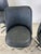 Set of 4 Mid Century Modern Black Vinyl Bar Stools For Sale - Image 11 of 12