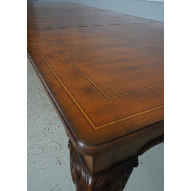 Baker Walnut Stately Homes Dining Table For Sale - Image 14 of 18
