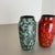 Ceramic Super Color Crusty Fat Lava Vases from Scheurich, Germany, 1970s, Set of 2 For Sale - Image 7 of 18