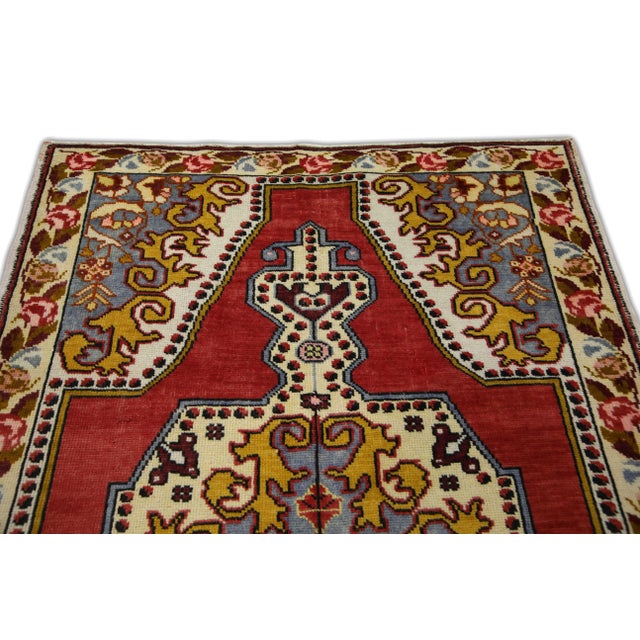 1960s Vintage Turkish Rug 4'8" x 8' For Sale - Image 5 of 7
