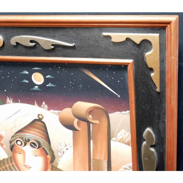 Anton Arkhipov "Enchanted Journey Ii" Hand Signed Artist's Custom Framed Art For Sale In Denver - Image 6 of 9