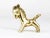 Gold Mid-Century Horse Brass Figurine by Walter Bosse for Herta Baller, Austria, 1950s For Sale - Image 8 of 11
