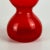 1970s Hand Blown Double Gourd Art Glass Vase in Fiery Orange-Red For Sale In New York - Image 6 of 8