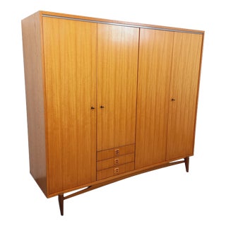 Vintage Scandinavian Teak Wardrobe, 1960s For Sale