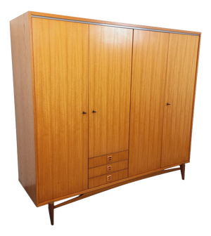 Vintage Scandinavian Teak Wardrobe, 1960s