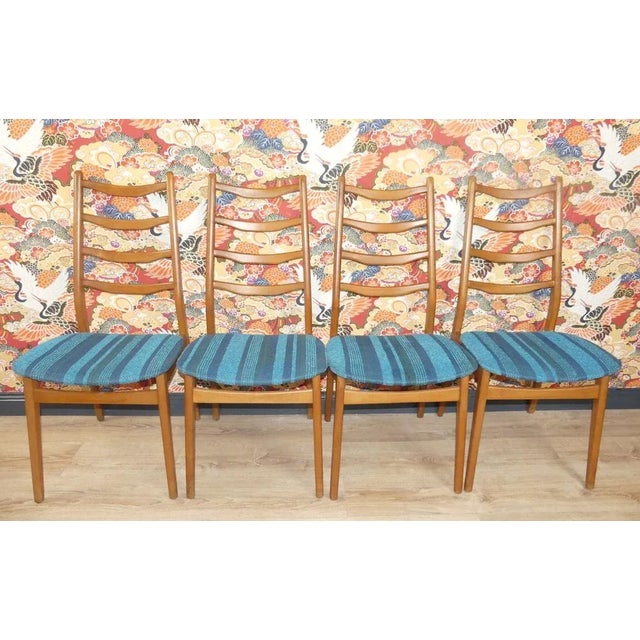 Turquoise Dining Chairs, 1960s, Set of 4 For Sale - Image 14 of 14