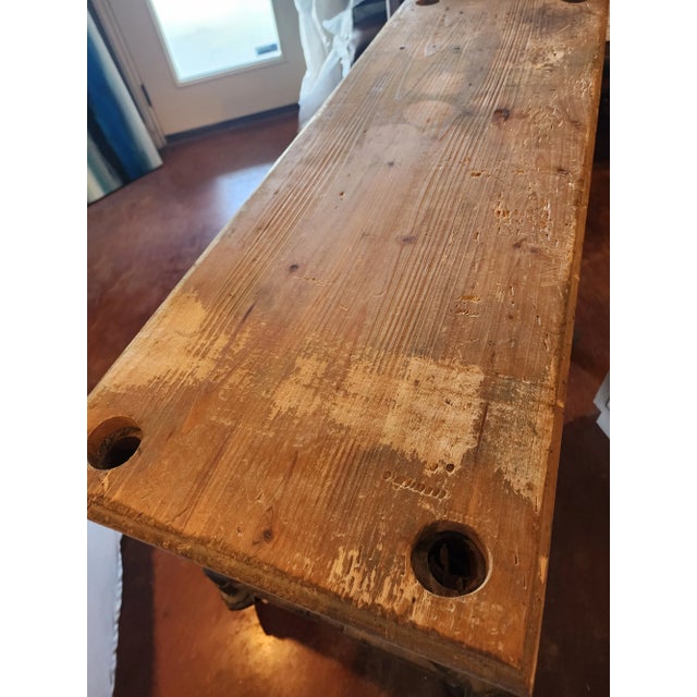 Industrial Antique Industrial Display Table For Sale - Image 3 of 6