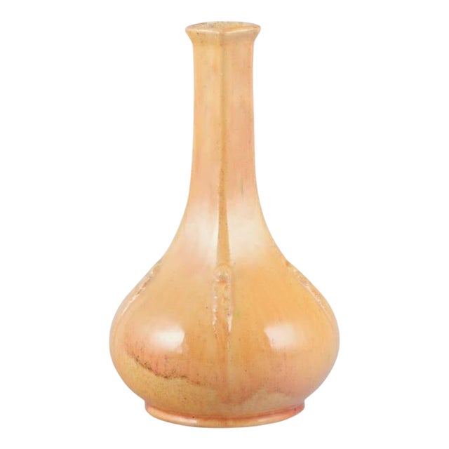 Ceramic Vase in Uranium Glaze by Svend Hammershøi for Kähler, Denmark, 1930s For Sale