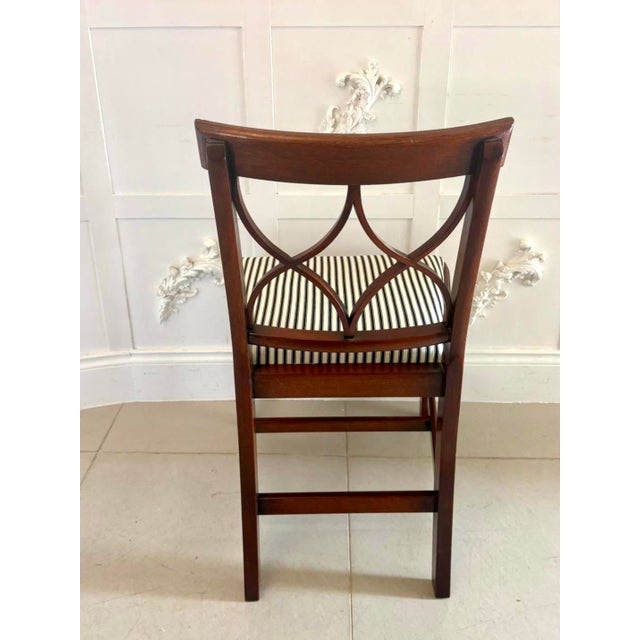 Antique Mahogany Dining Chairs, 1920s, Set of 8 For Sale - Image 10 of 14