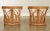 Vintage Rattan Round Glass Top Side Tables - A Pair For Sale - Image 4 of 13