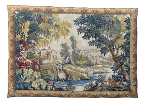 Vintage French Jacquard Tapestry in the style of Aubusson, 1970s