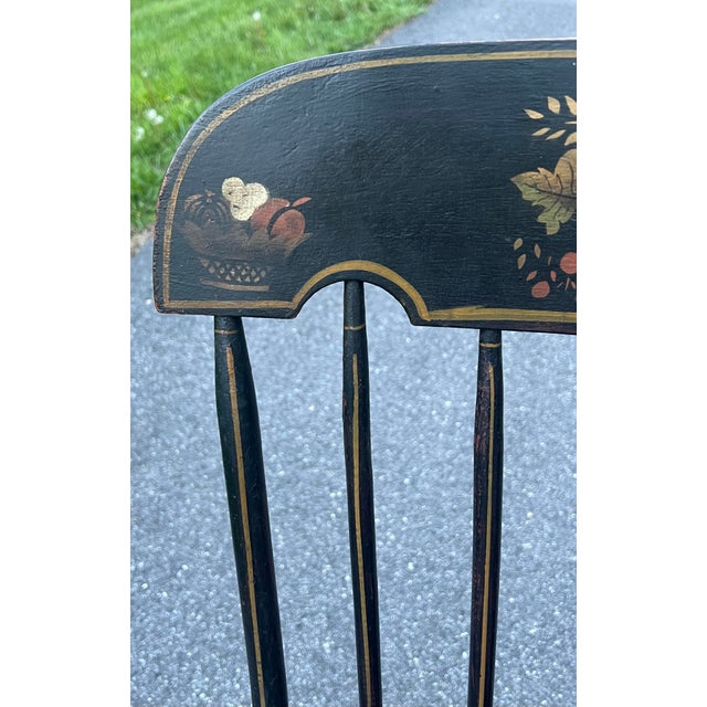 Antique 19th Century Decorated Boston Rocker For Sale - Image 4 of 12