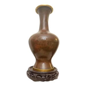 Mid-Century Dining Table Centerpiece Chinese Cloisonné Vase