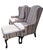Ethan Allen Elevate Your Space With a Pair of Ethan Allen Queen Anne Wingback Chairs, Combining Timeless American Craftsmanship With a Lively, Elegant Aesthetic. For Sale - Image 4 of 11