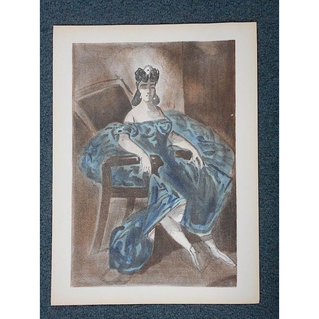 Figurative Vintage Mid 20th C. Lithograph From Verve Art Journal by Constantin Guys For Sale - Image 3 of 5
