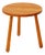 Vintage Wooden Tripod Side Table with Rounded Legs For Sale