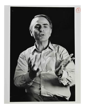 Randy O'Rundke, Carl Sagan, Vintage Photograph, 1991