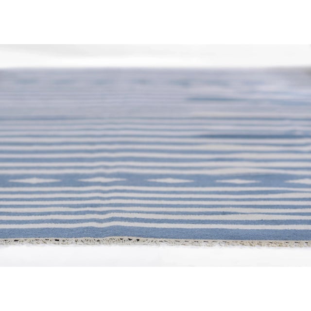 Erin Gates by Momeni Thompson Billings Light Blue Hand Woven Wool Area Rug 5' X 7'6" For Sale - Image 10 of 12
