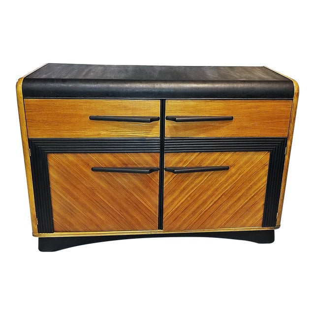 1950s Midcentury Modern-Art Deco Buffet or Dresser For Sale