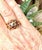 Metal 10k Yellow Gold and Ruby Dome Ring Vintage For Sale - Image 7 of 8