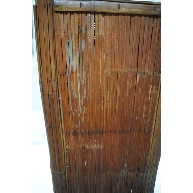 Antique Split Bamboo Cabinet For Sale - Image 15 of 16