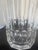 Transparent Val St. Lambert Belgium Crystal Vase With Vertical Fluting Faceted Diamond Cut Base For Sale - Image 8 of 13