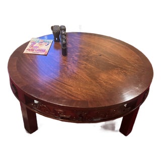 Early 19th Century Mahogany Inlaid Open Work Coffee Table For Sale